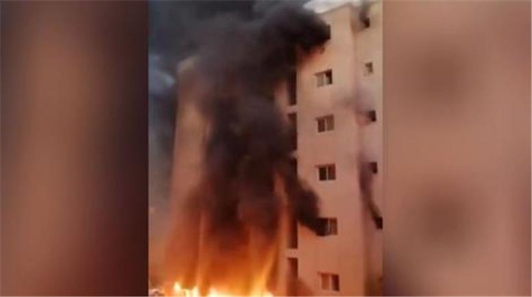 فیلم//35 کشته در آتش سوزی گسترده کویت