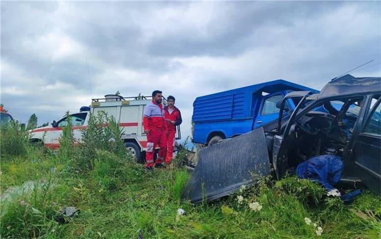 5 کشته و زخمی در تصادف پژو و نیسان آبی