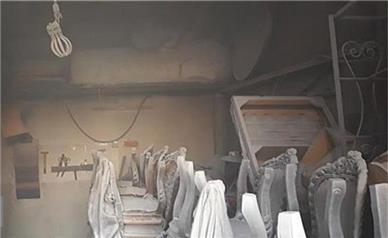 آتش سوزی هولناک کارگاه تولیدی مبل در کرج
