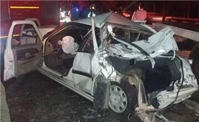 تصادف زنجیره ای 11 خودرو در تهران