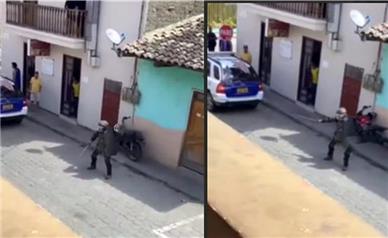 فیلم/ مواجهه پلیس با سامورایی در اکوادور