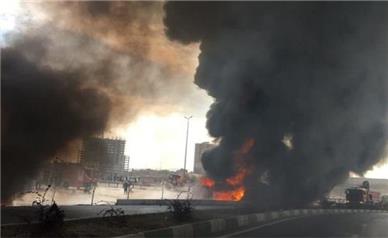 بی احتیاطی راننده عراقی 3 تانکر سوخت را به خاکستر تبدیل کرد