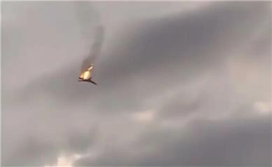 فیلم/ لحظه سقوط بمب‌افکن استراتژیک ارتش روسیه