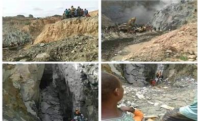 محبوس شدن 30 نفر در پی ریزش معدن در مرکز نیجریه