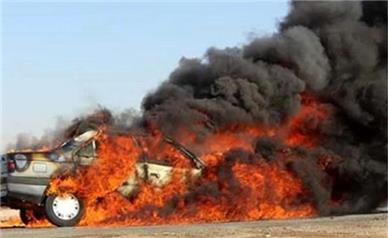 فیلم// 3 کشته در تصادف آتشین خودروهای سوخت قاچاق